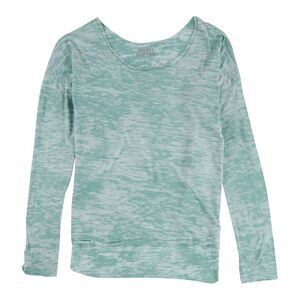 Gorilla Buffet Womens Burnout Print Basic T-Shirt, Green, NWT